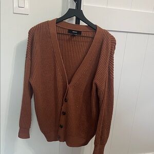 Forever 21 Women's Brown Cardigan Sweater